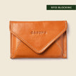 Mini Envelope Wallet With RFID protection - Honey
