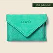 Mini Envelope Wallet With RFID protection - Mint