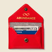 Mini Envelope Wallet With RFID protection - Fire Red
