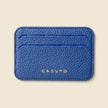 Mag Safe Leather Wallet with RFID - Cobalt