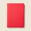 Leather Passport Wallet with RFID - Red