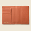 Leather Passport Wallet with RFID - Tan