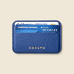 Mag Safe Leather Wallet with RFID - Cobalt