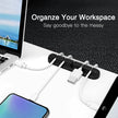 Cable Organizer Silicone USB Cable Winder Desktop Tidy Management Clips Cable Holder For Mouse Keyboard Headphone Wire Organizer