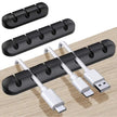 Cable Organizer Silicone USB Cable Winder Desktop Tidy Management Clips Cable Holder For Mouse Keyboard Headphone Wire Organizer