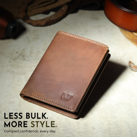 Buffalo Leather Men's Wallet - Vertical
