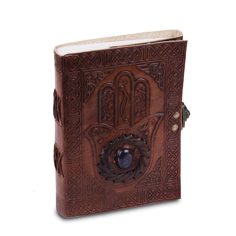 Handmade Leather Journal – Blue Topaz Notebook