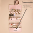 Leather Jewelry Roll - Blush Pink - Florence