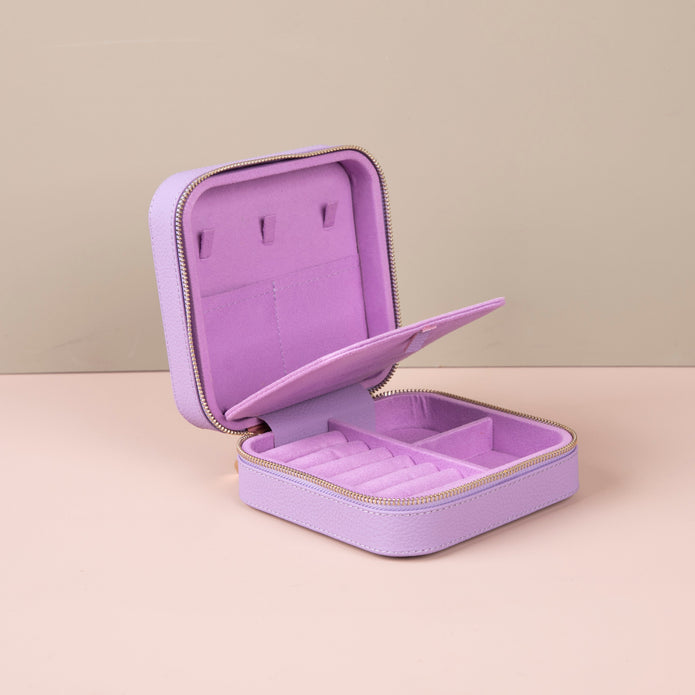 Stylish Travel Jewelry Box - Lavender - Palermo