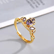 Regal Heart Zircon Ring