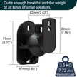 2 Pieces Speaker Wall Mount Bracket Enhanced Sound Space-saving Rugged Durable Small Speaker Wall-Mounted Accessory Audio Stands