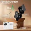 2 Pieces Speaker Wall Mount Bracket Enhanced Sound Space-saving Rugged Durable Small Speaker Wall-Mounted Accessory Audio Stands
