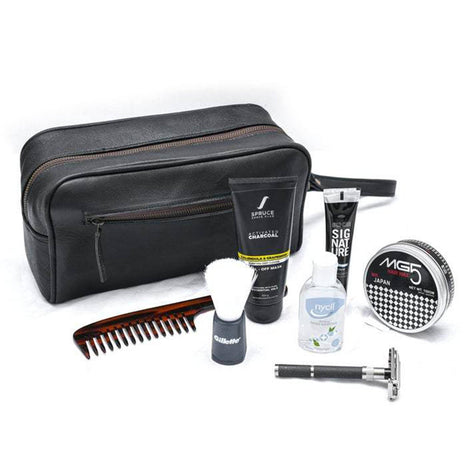 The Single Section Toiletry- Black