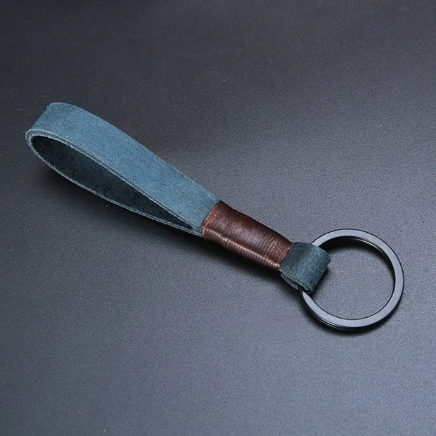 Classic Cowhide Key Ring Fob