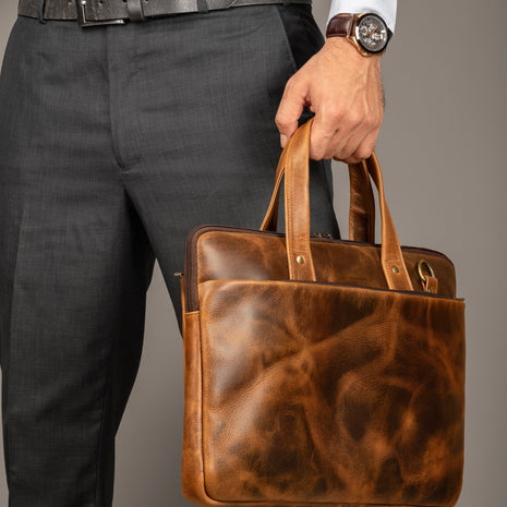 Harbor Laptop Briefcase, Tan