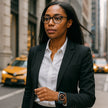 Apple Watch Blue Leather Strap - Boston