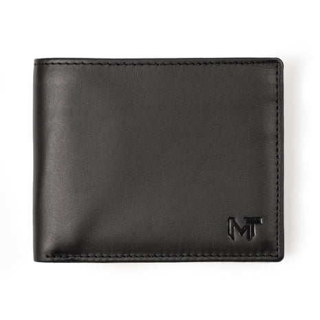 Wealth Ward Black Bi-folded Wallet