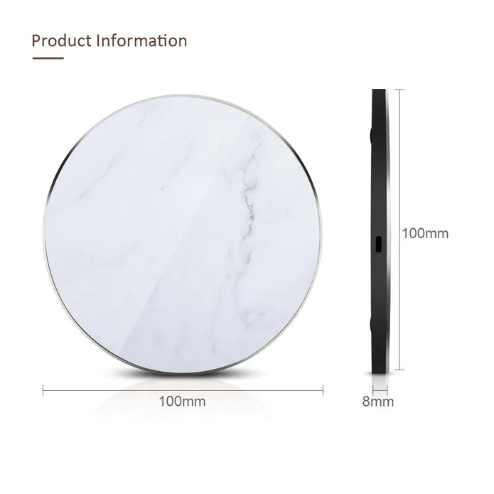 Wireless charging pad a 100mm * 100mm by 8mm