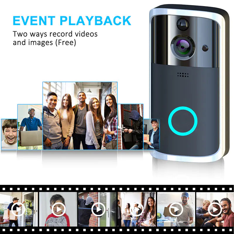 Smart WiFi Video Doorbell M7 with Remote Monitoring