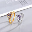Regal Heart Zircon Ring