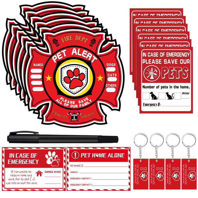 Save Pets Inside Sign Emergency Rescue Alert