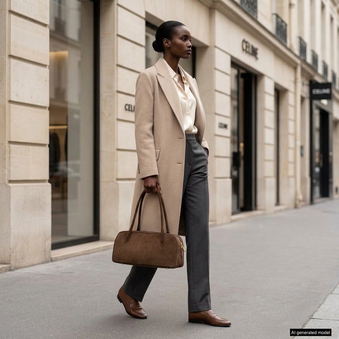 Italian Genuine Suede Shoulder Bag | Pavia