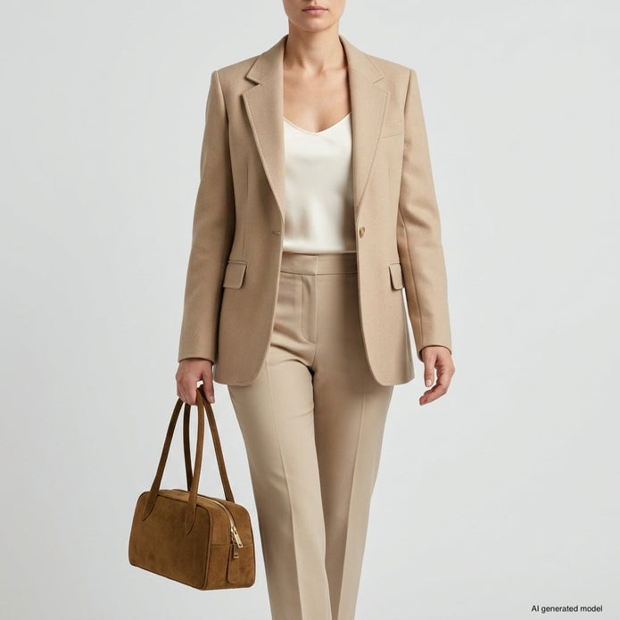 Italian Genuine Suede Shoulder Bag | Pavia