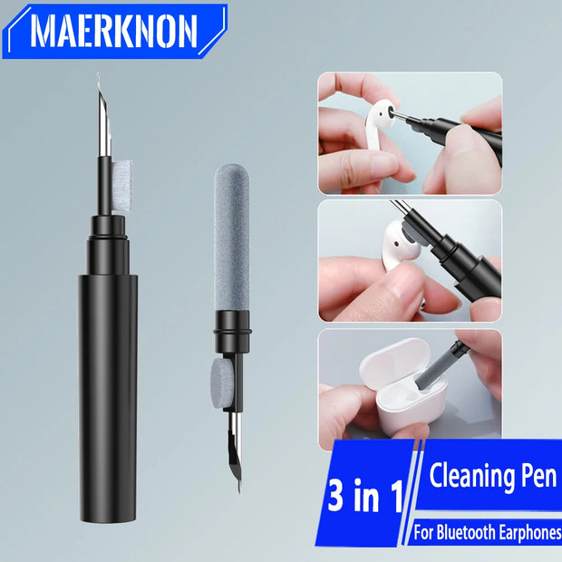 Wireless Bluetooth Headphone Cleaning Pen Durable Earbuds Case Cleaner Kit Clean Brush For AirPods Por Samsung Xiaomi Earphone
