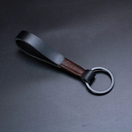 Classic Cowhide Key Ring Fob