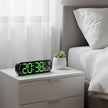 clear large-font digital clock with temperature and date 