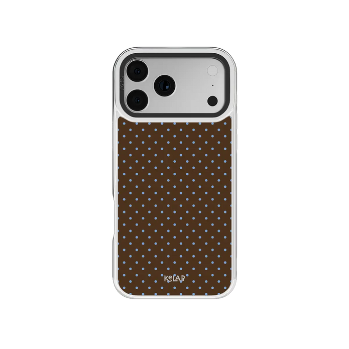 Blueberry Espresso | Brown Polka Dot iPhone Case
