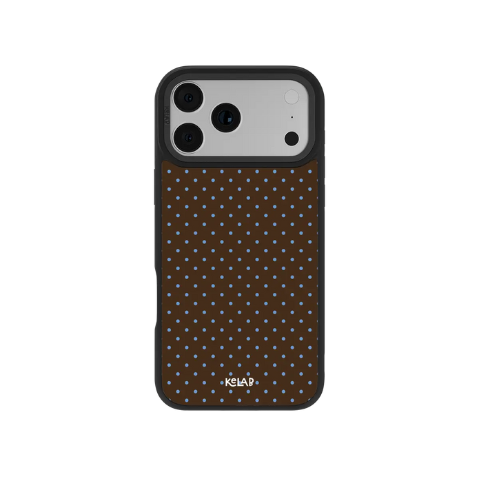 Blueberry Espresso | Brown Polka Dot iPhone Case