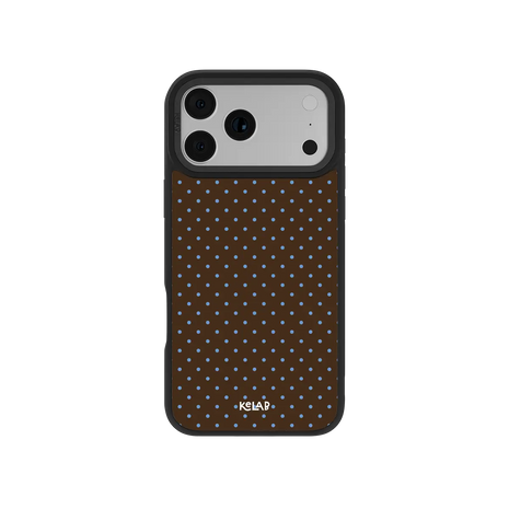 Blueberry Espresso | Brown Polka Dot iPhone Case