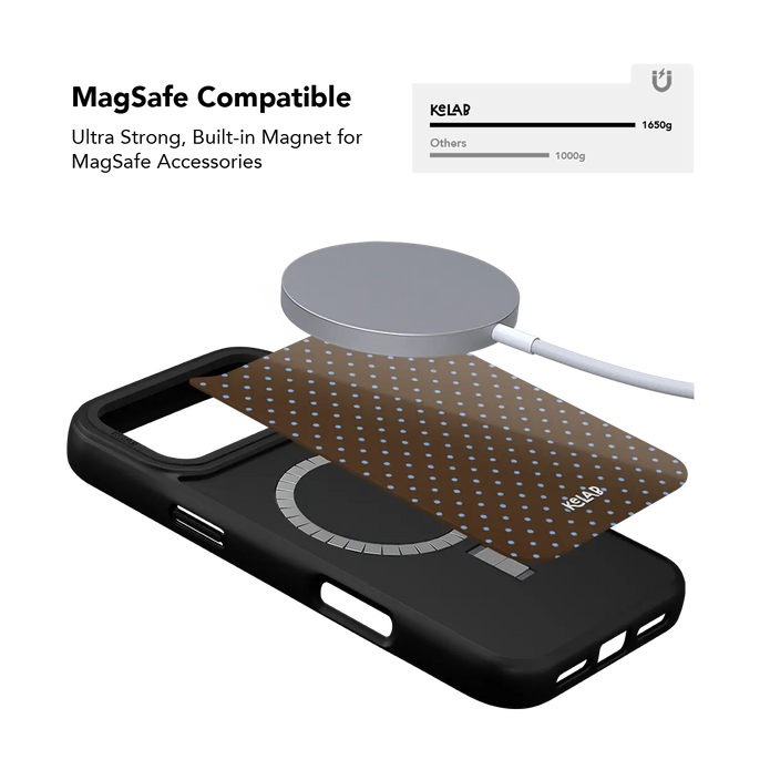 Blueberry Espresso | Brown Polka Dot iPhone Case