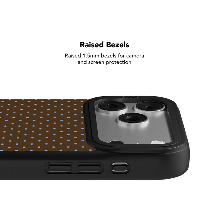 Blueberry Espresso | Brown Polka Dot iPhone Case