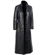 Plus Size Leather Jacket Motorcycle Men's Duster Fur Coat