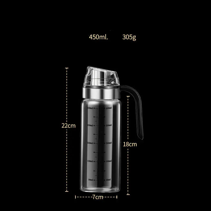 Leak-Proof Automatic Gravity Glass Oil Dispenser