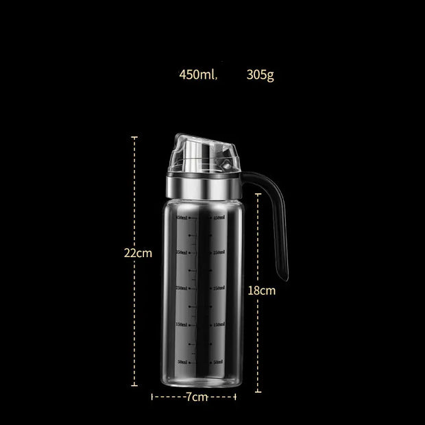 Leak-Proof Automatic Gravity Glass Oil Dispenser