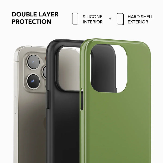 Matcha Bark | Solid Matcha Green iPhone Case