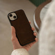 iPhone 16 Series Red Leather Wallet Case - New York