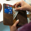 iPhone 16 Series Rustic Brown Leather Wallet Case - New York