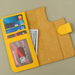 iPhone 16 Series Yellow Leather Wallet Case - New York