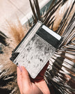 Cowhide Card Holder: Black