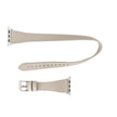 Luxury Double Wrap Cream Leather Apple Watch Band - San Diego