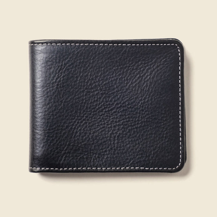 Large Billfold Wallet with RFID protection - Black