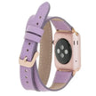 Luxury Double Wrap Purple Leather Apple Watch Band - San Diego