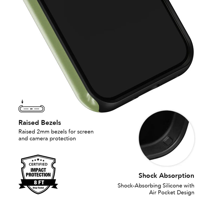 Matcha Bark | Solid Matcha Green iPhone Case