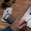 Minimalist Wallet with RFID protection - Brown