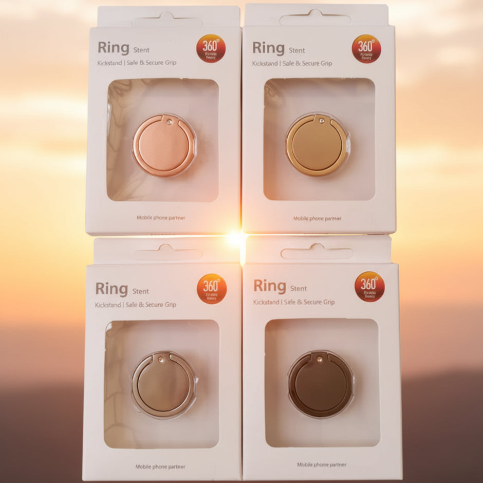 Sleek Zinc Grip Phone Ring