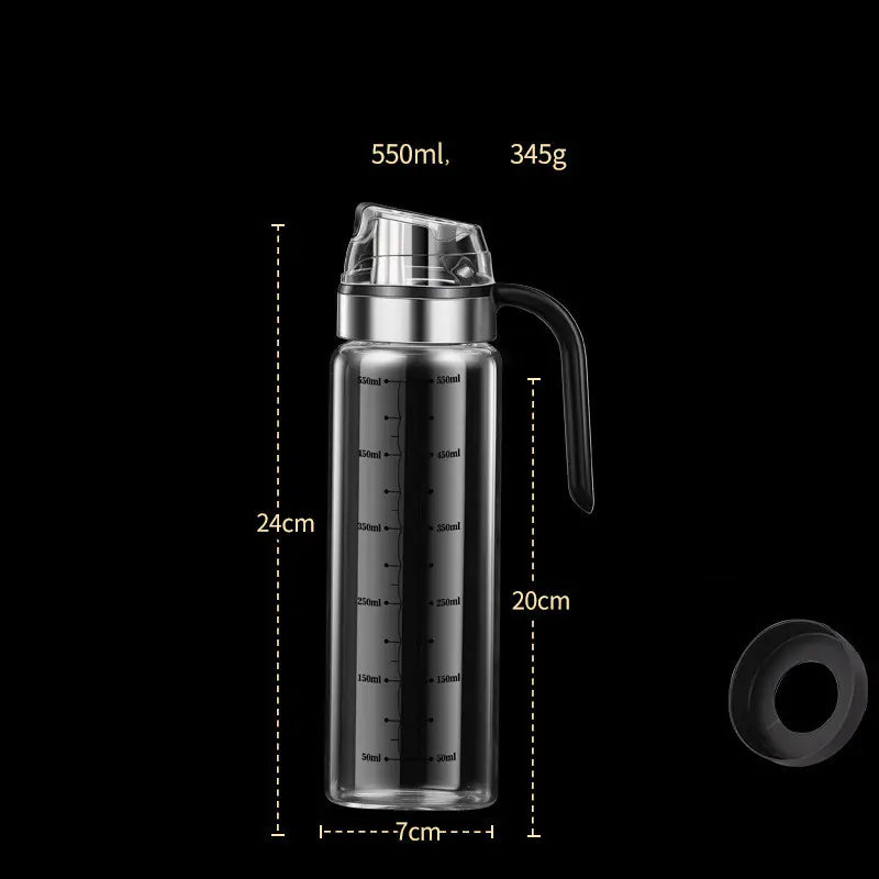 Leak-Proof Automatic Gravity Glass Oil Dispenser